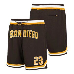 Men's Sports Shorts - Black and Gold